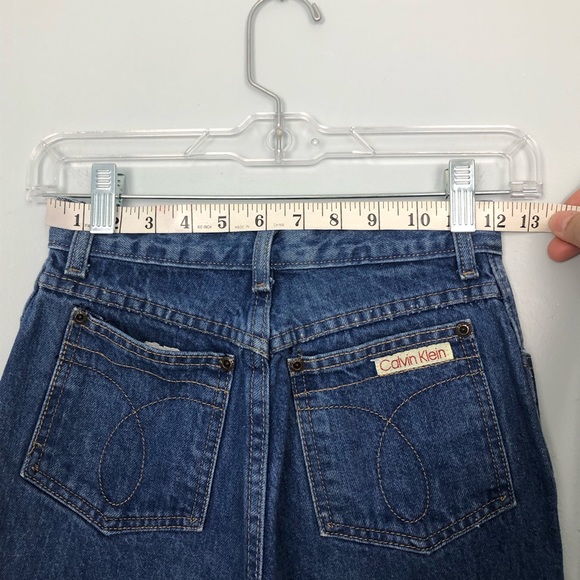 Calvin Klein Vintage 80s Classic Pocket Straight Leg Jeans Brooke Shields - Picture 9 of 14